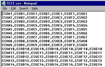 CSV File Example