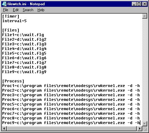File Watch INI example